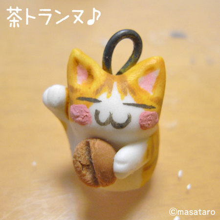 茶トラ猫ストラップ