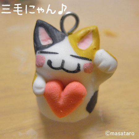 三毛猫ストラップ