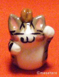 猫ストラップ:キジトラ猫