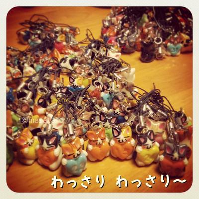 わっさり猫ストラップ