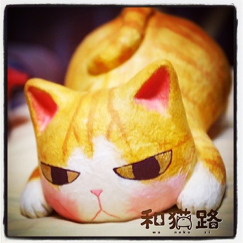 特大プリケツ猫ー茶トラ白ー